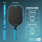 DAWNTIGER Rising Pickleball Paddle, Toray T700  Carbon, USAP Approved