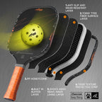 DAWNTIGER Rising Pickleball Paddle, Toray T700  Carbon, USAP Approved