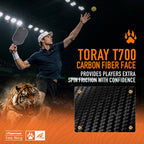 DAWNTIGER Rising Pickleball Paddle, Toray T700 Carbon, USAP Approved