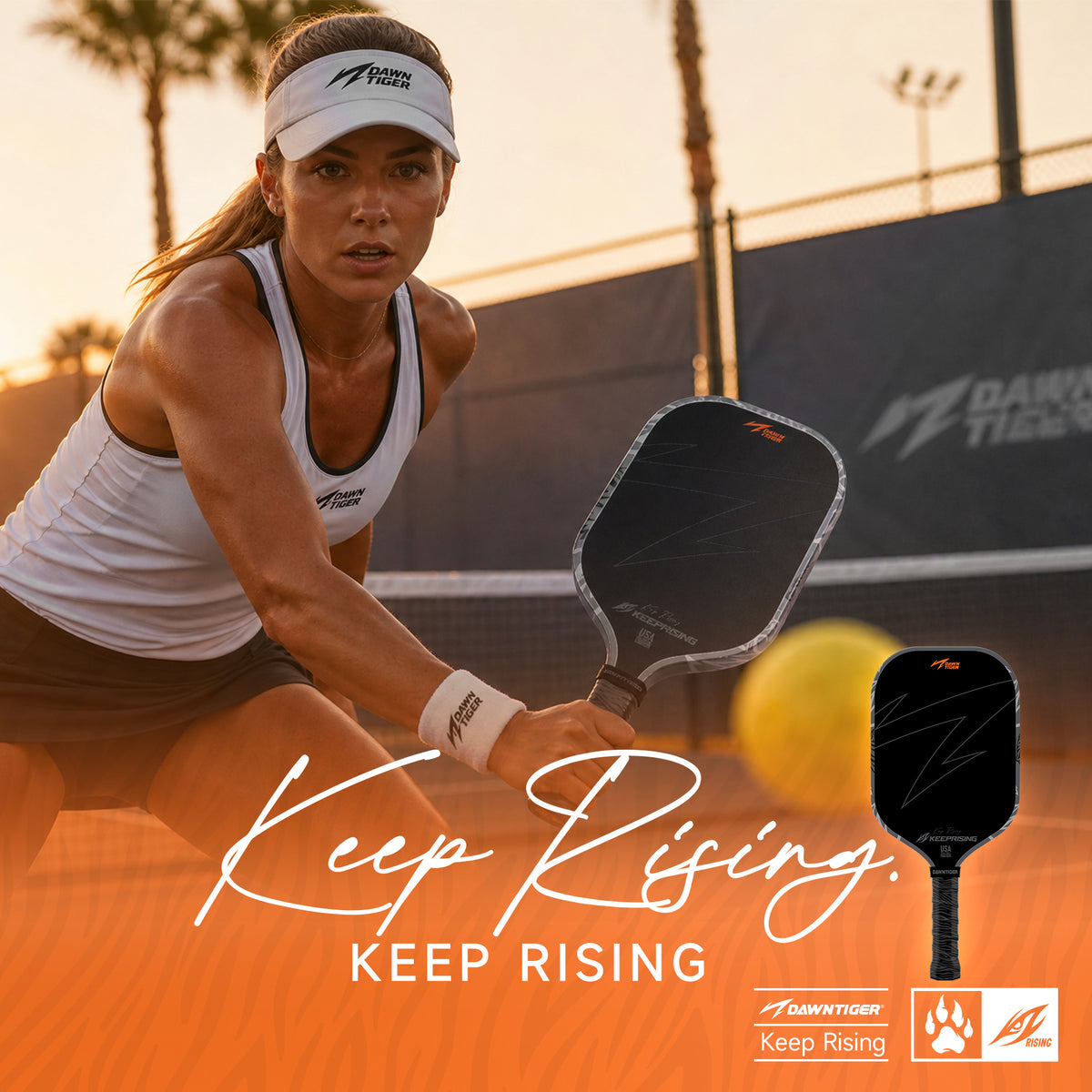 DAWNTIGER Rising Pickleball Paddle, Toray T700 Carbon, USAP Approved