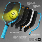 DAWNTIGER Rising Pickleball Paddle, Toray T700  Carbon, USAP Approved