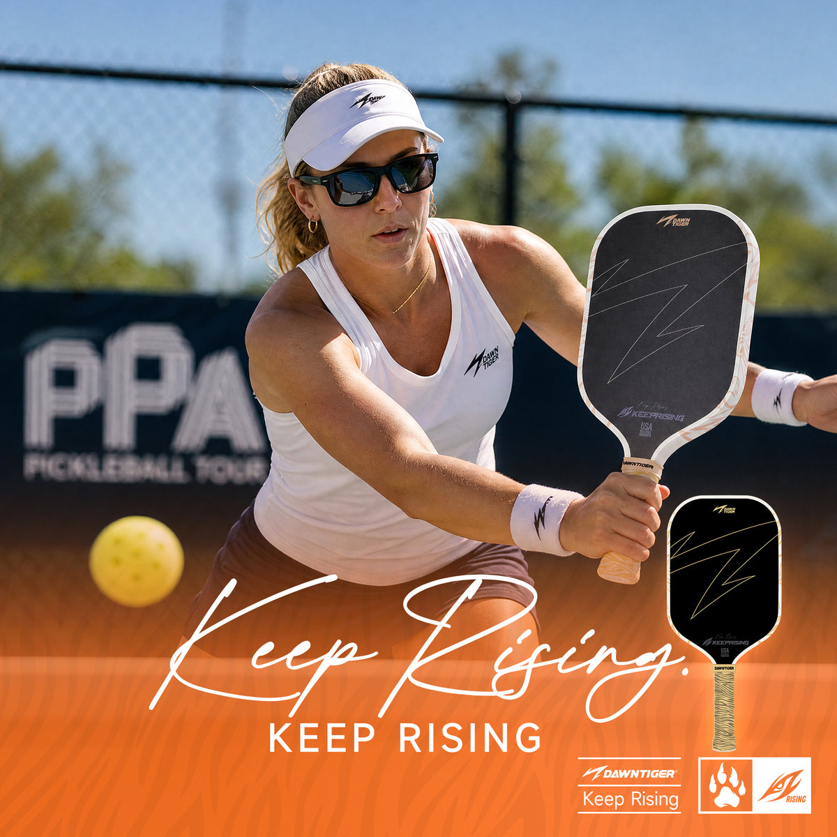 DAWNTIGER Rising Pickleball Paddle, Toray T700  Carbon, USAP Approved