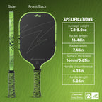 DAWNTIGER Rising Pickleball Paddle, Toray T700  Carbon, USAP Approved